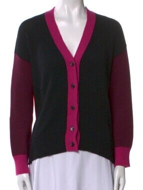 Marni Black & Multicolour Panelled Cashmere Sweater Womens 38/S Cardigan